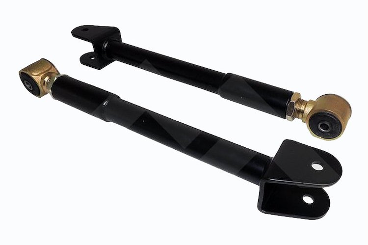 RT21058 Adjustable Upper Control Arm Set for 2007-2018 Jeep Wrangler JK [Front, Rubber Bushings, 2 in. DOM Tubing]