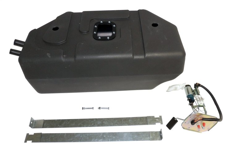 RT22002 Fuel Tank Kit for 1991-1995 Jeep YJ Wrangler w/ 20 Gallon Tank [Black, Plastic, Rubber, Steel]