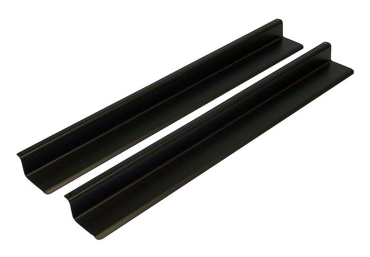 RT26049 Entry Guard Set for 2007-2018 Jeep JK Wrangler w/ 2 Doors; Black Power Coated; Set of 2