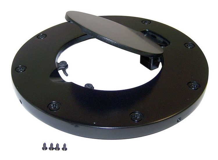 Fuel Door Non-Locking Black Powder Coated Aluminum for 2007-2017 Jeep Wrangler (JK)