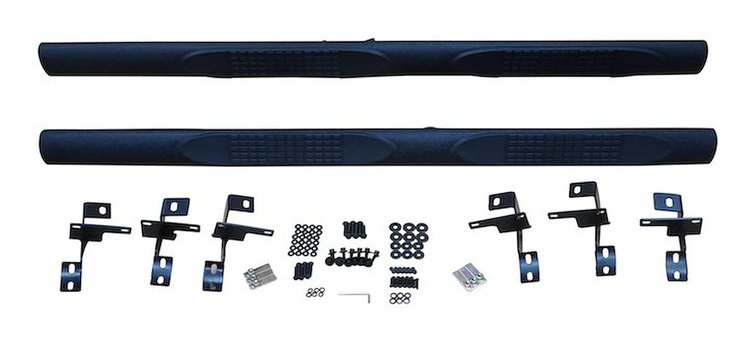 RT26060 Side Steps with Textured Powder Coat Finish for 2007-2018 Jeep JK Wrangler w/ 4 Doors
