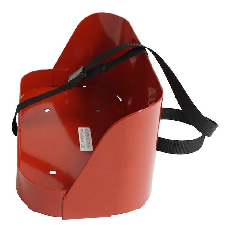RT26088 Jerry Can Mount, Red Powder Coated Steel, Universal; Includes Strap