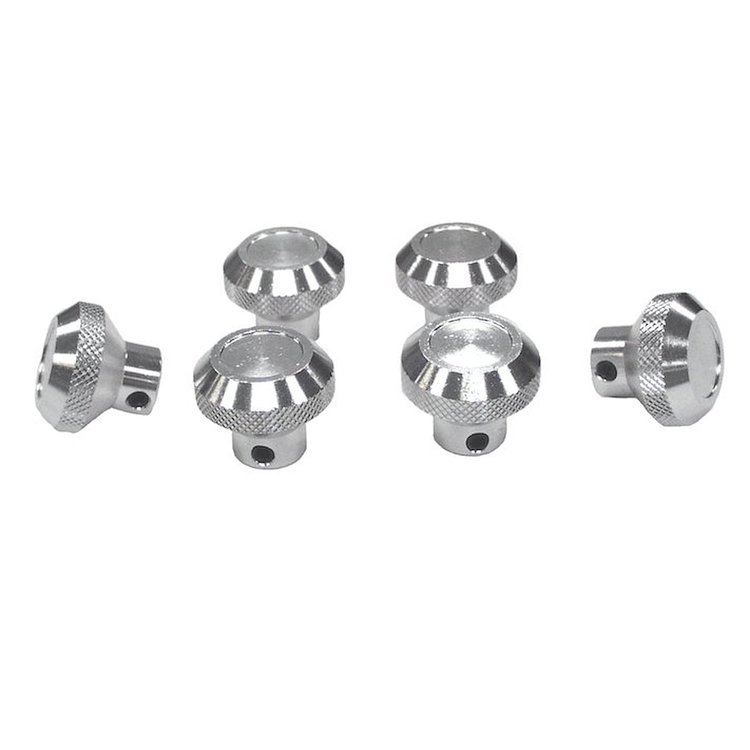 RT27001 Billet Aluminum Control Knob Set for 1976-1983 Jeep CJ5, 1976-1986 Jeep CJ7, 1981-1985 Jeep Scrambler