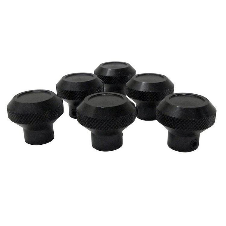 RT27002 Black Dash Control Knob Set for 1976-1983 Jeep CJ5, 1976-1986 Jeep CJ7, 1981-1985 Jeep Scrambler