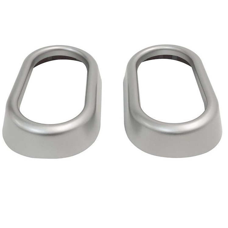 Brushed Silver Door Handle Accents for 2007-2010 Jeep Wrangler