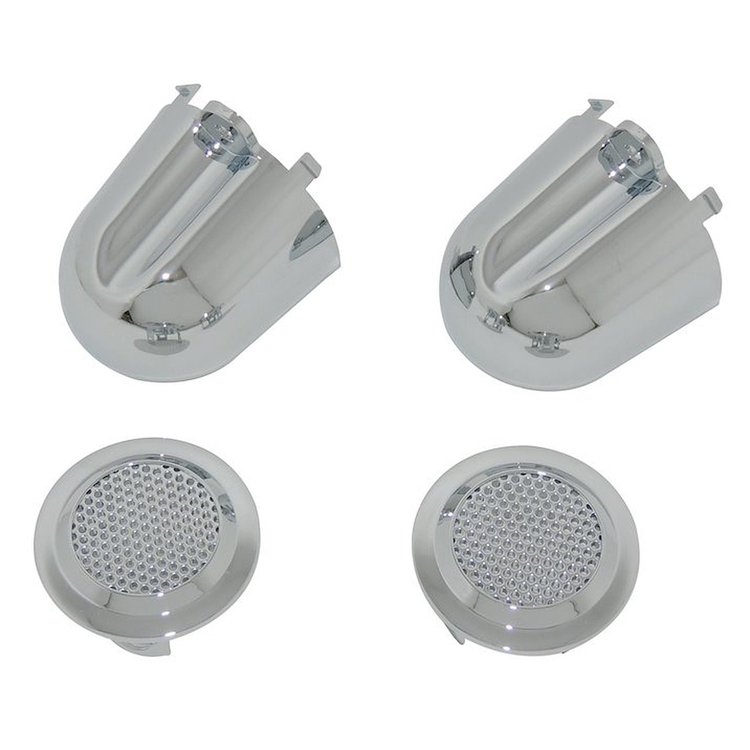 Chrome Tweeter Covers for 2007-2010 Jeep Wrangler