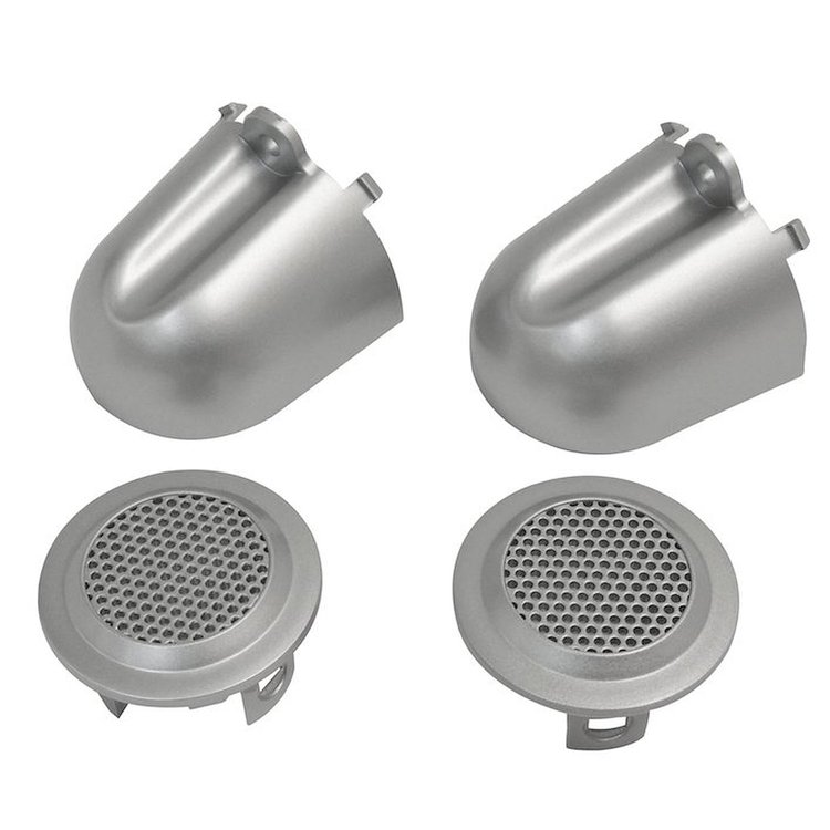 Brushed Silver Tweeter Covers for 2007-2010 Jeep Wrangler
