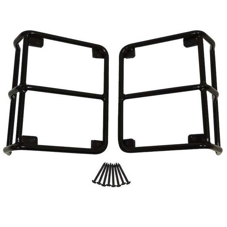 RT28002 Euro Tail Lamp Guards for 2007-2017 Jeep Wrangler, 2018 Jeep Wrangler JK Sahara, 2018 Jeep Wrangler JK Unlimited Sahara