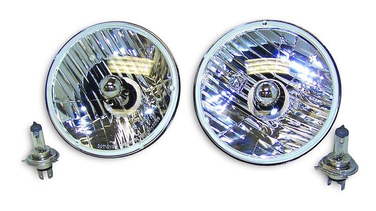RT28006 Halogen Light Conversion Kit 7 in. Round for 1969-1983 Jeep CJ5, 1969-1975 Jeep CJ6, 1976-1986 Jeep CJ7