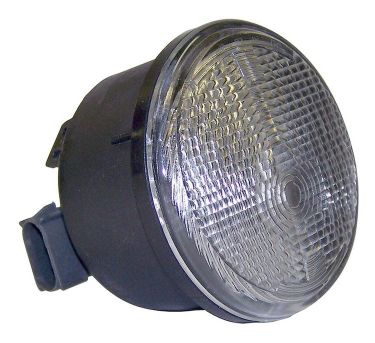 RT28019 Right Front Park and Turn Signal Lamp, Clear w/ Amber Bulb for 07-18 Jeep JK Wrangler
