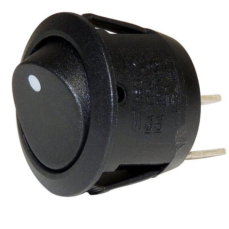 Round 16A Rocker Switch