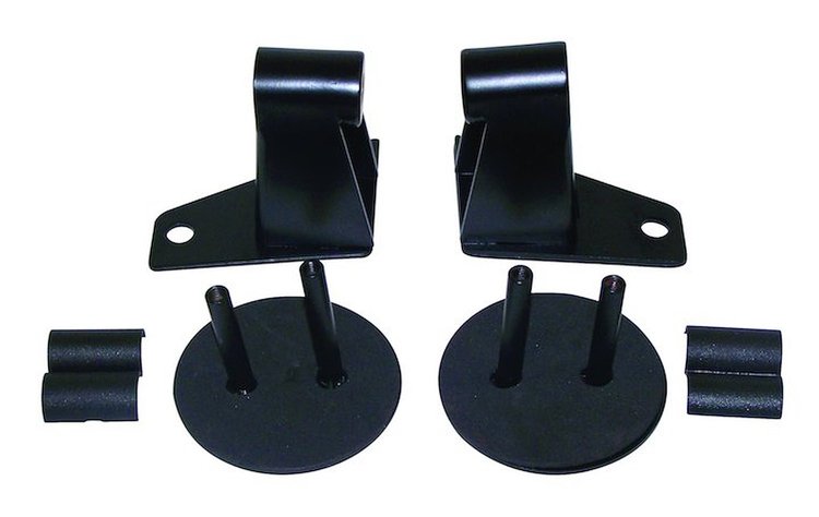 RT30016 Left & Right Black Mirror Relocation Bracket Set for Jeep 2007-2018 JK Wrangler