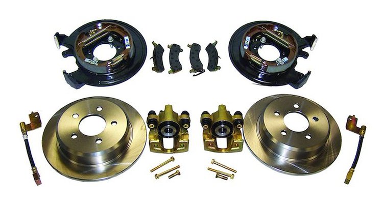 RT31007 Drum to Disc Conversion Kit 1997-2006 Jeep Wrangler TJ, 1991-1995 Jeep Wrangler YJ, 1991-2001 Jeep Cherokee XJ