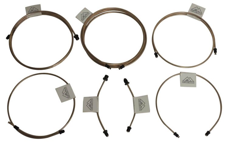 RT31051 Brake Line Kit 1997-2006 Jeep Wrangler TJ for 1997-2006 Jeep Wrangler TJ [Dana 35 Rear Axle]