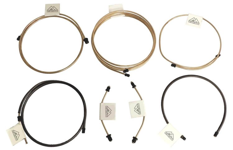 RT31052 Brake Line Kit 1997-2006 Jeep Wrangler TJ for 1997-2006 Jeep Wrangler TJ [Dana 44 Rear Axle]