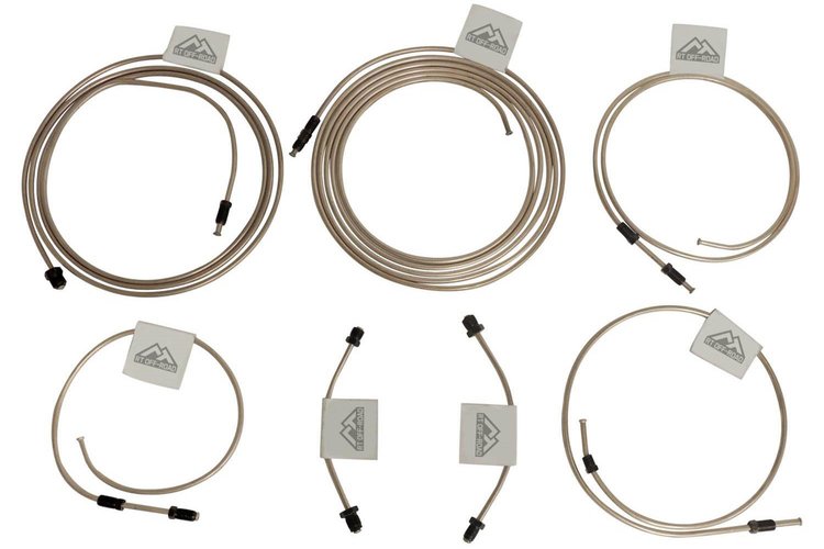 RT31056 Brake Line Kit 1997-2006 Jeep Wrangler TJ for 1997-2006 Jeep Wrangler TJ [Dana 35 Rear Axle]