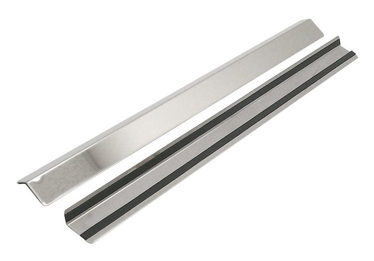 RT34010 Stainless Steel Entry Guard Set for 1976-1995 Jeep CJ-7, YJ Wrangler; Stick-On Type; No Drilling Required