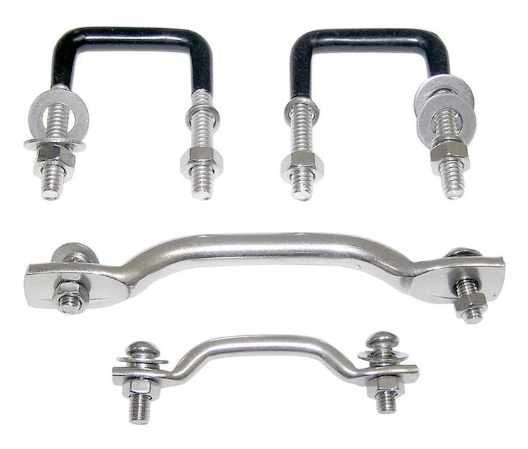 RT34019 Windshield Tie Down Kit for 1955-1958 Jeep Willys CJ-5, 1956-1958 Jeep Willys CJ-6, 1959-1983 Jeep CJ5