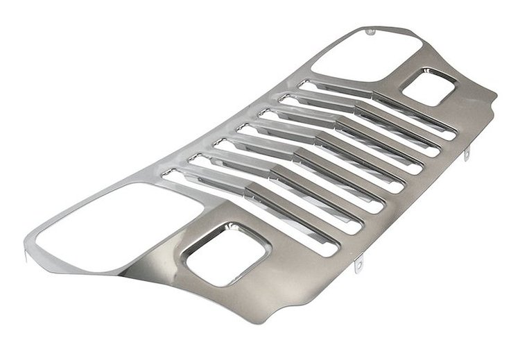 RT34044 Stainless Steel Grille Overlay for 1987-1995 Jeep YJ Wrangler