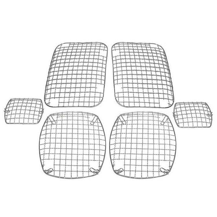 RT34047 Stainless Steel Stone Guard Set for 1987-1995 Jeep Wrangler