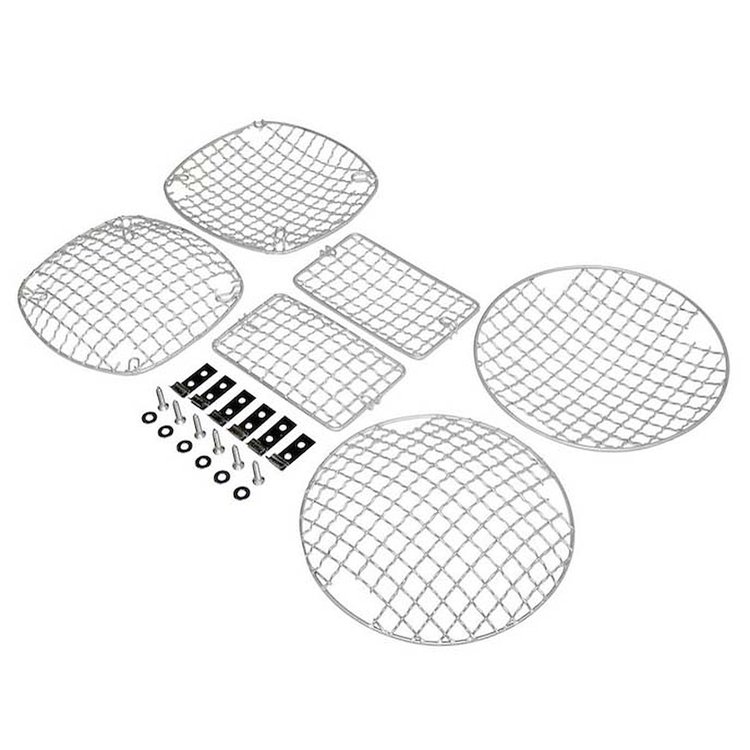 RT34064 Stainless Steel Stone Guard Set for 1997-2003 Jeep TJ, 1998-2003 Jeep Wrangler, 2004-2006 Jeep Wrangler SE