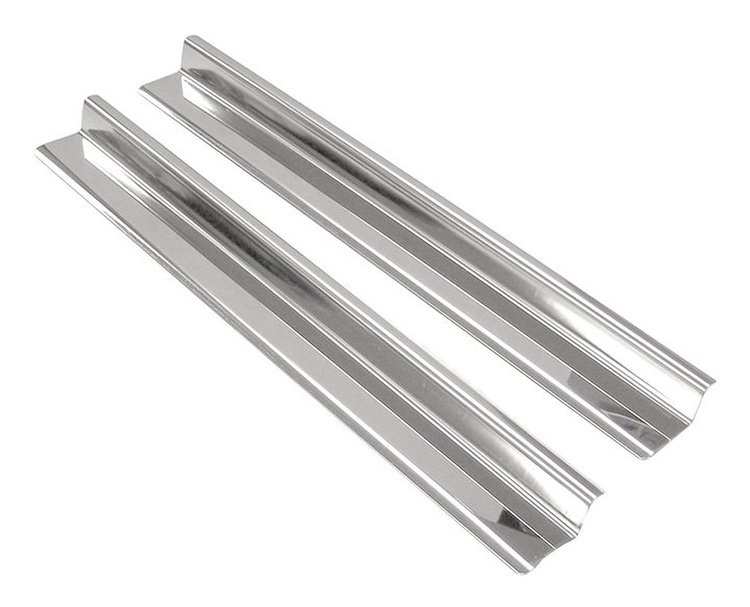 RT34072 2-Piece Stainless Steel Entry Guard Set for 2007-2018 JK Wrangler w/ 2 Doors