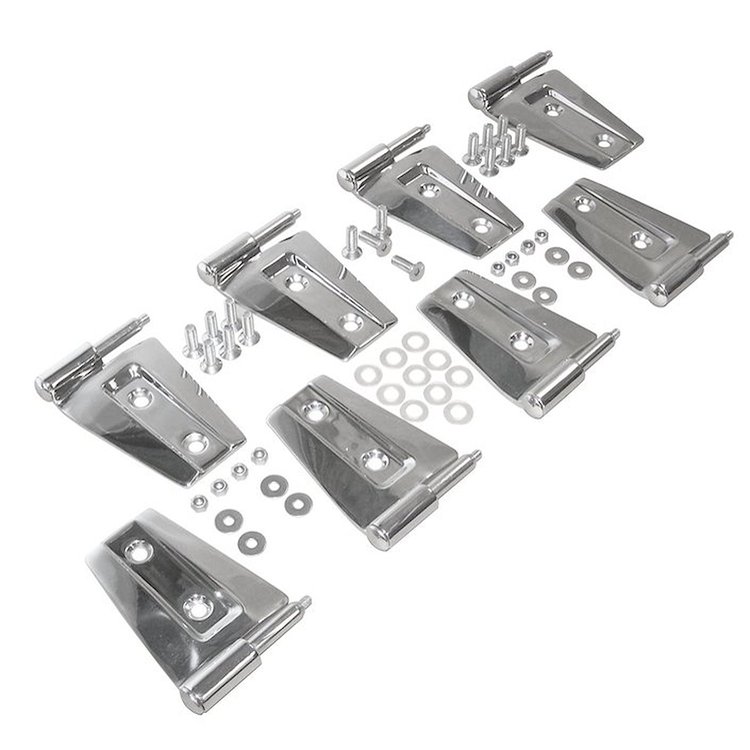 Stainless Steel Door Hinge Set for 2007-2017 Jeep Wrangler 4-Door