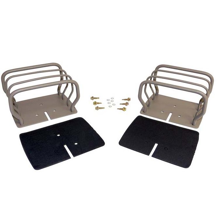RT34098 Titanium Euro Tail Lamp Guard Set for 1976-1983 Jeep CJ5, 1976-1986 Jeep CJ7, 1981-1985 Jeep Scrambler