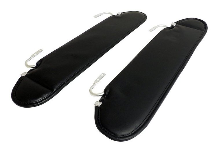 RT52005 Sun Visor Set for 1987-1995 Jeep Wrangler YJ [Black, Includes Left and Right]