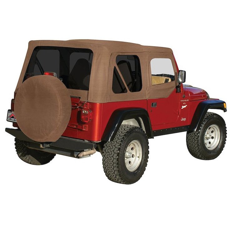 Spice Diamond Soft Top w/ Tinted Windows for 1997-2006 Jeep Wrangler TJ
