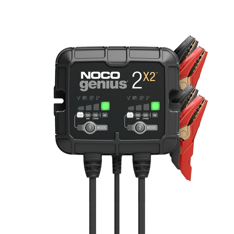 GENIUS2X2 4-Amp 2-Bank 6 V/12 V Smart Battery Charger