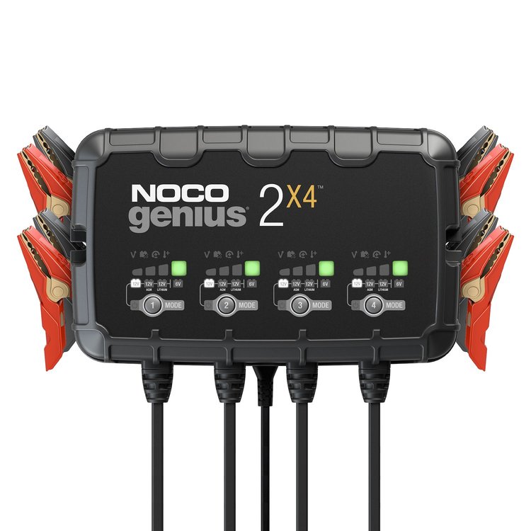 GENIUS2X4 8-Amp 4-Bank 6 V/12 V Smart Battery Charger