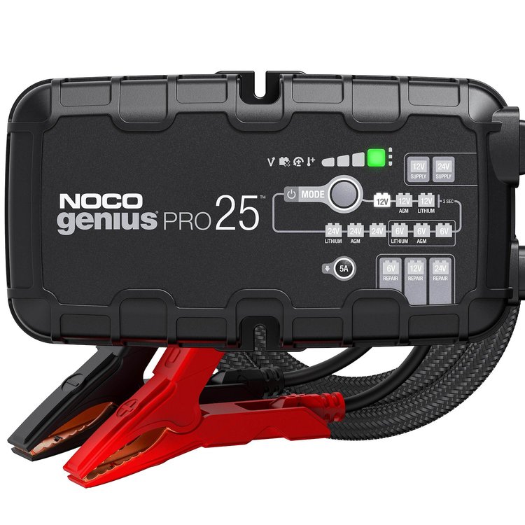 GENIUSPRO25 25-Amp 6 V/12 V/24 V Pro Smart Battery Charger