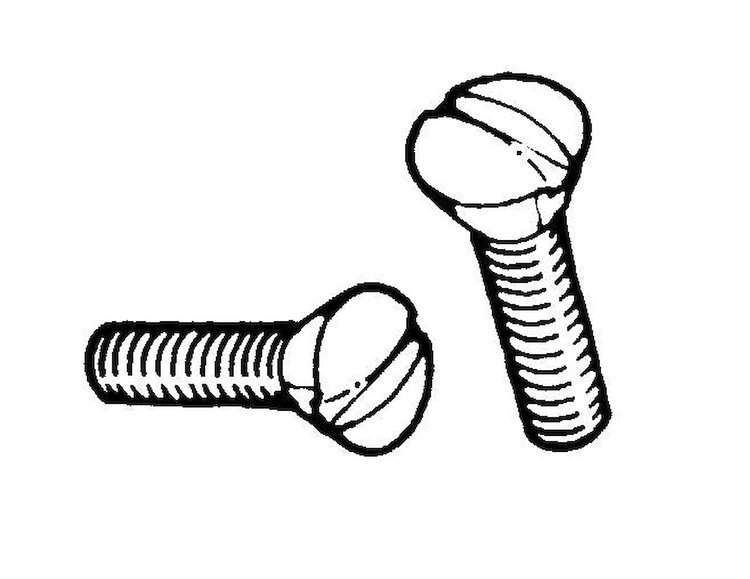 01A-13026-S Headlight Rim Screws, 1937-40 Ford Car, 1940-41 Ford Pickup