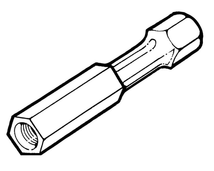 01A-13567 Trunk Handle Extension Nut, 1940 Ford Car
