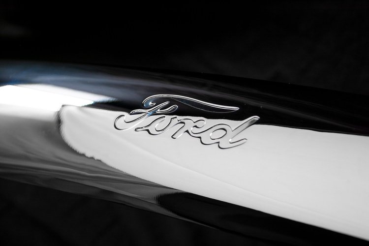 01A-17757-F Bumper w/ Ford Script, 1940 Ford Car, 1940-41 Ford Pickup