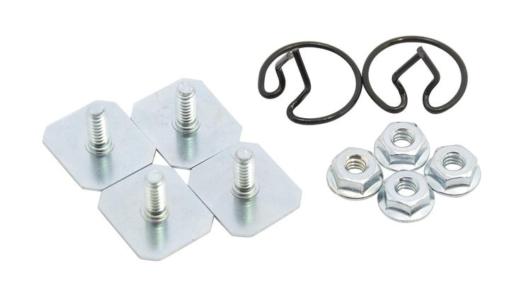 01A-20002 Lower Front Hood Trim Hardware Kit, 1940 Ford Deluxe