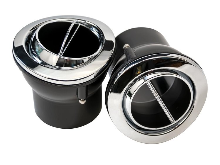 01A-350/1-C Air Conditioning Outlets (Chrome), 1940 Ford Car