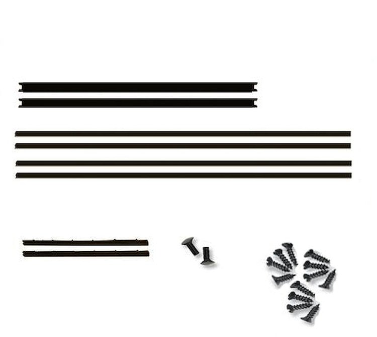01A-45983-C Front Door Window Channel Kit, 1940 Ford Convertible