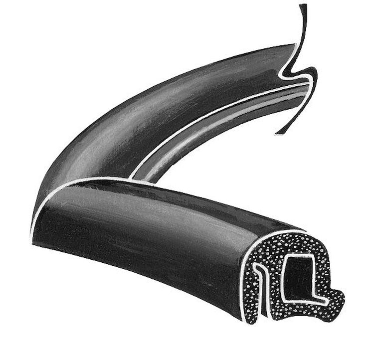 01A-713540 Trunk Seal (Bonded), 1940 Ford Convertible