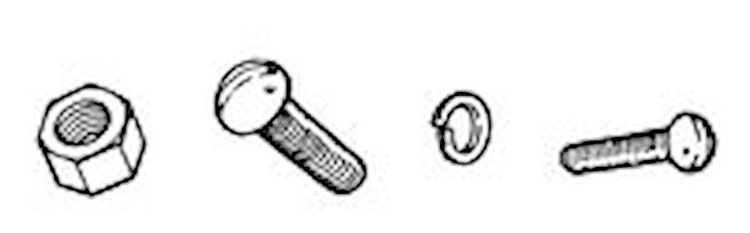 01A-8206-DHK Grille Side Hardware Kit, 1940 Ford Deluxe