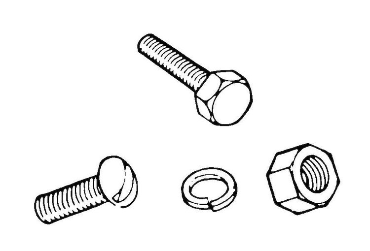 01A-8242-HK Grille Center Hardware Kit, 1940 Ford Standard, 1940-41 Ford Pickup