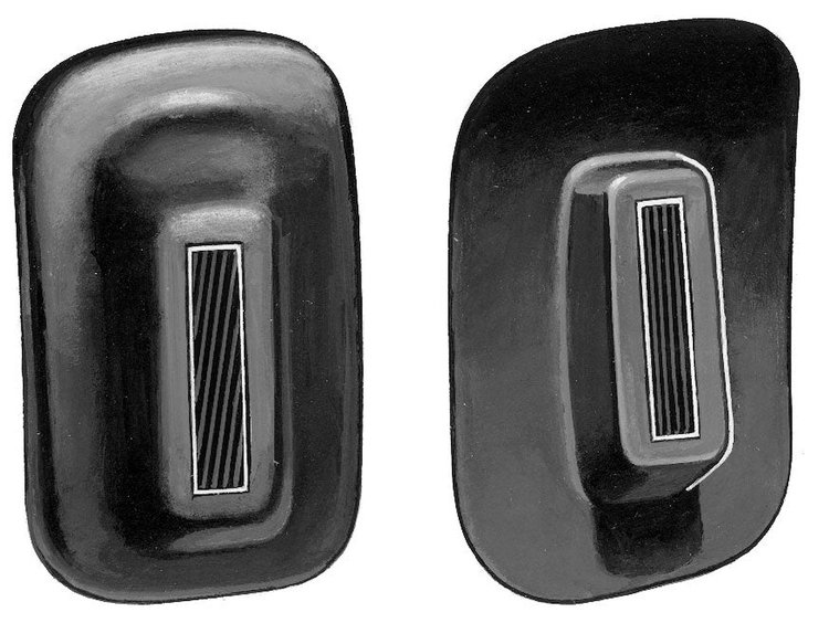 11A-17772/3 Front Bumper Arm Grommets, 1941 Ford Car