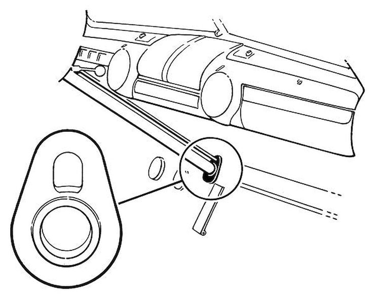 11A-7001730 Steering Tube Floor Seal, 1941-51 Ford Car, Ford Sedan Delivery, Station Wagon