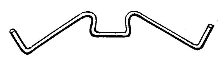 40-13061-S Headlight Lens Retainer Clips, 1933-34 Ford Car, Ford Pickup, Commercial