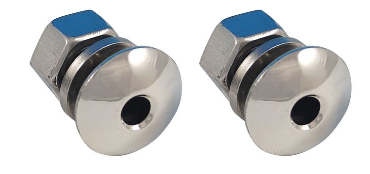 40-13119-SS Headlight Stand Bolt w/ Hole (Stainless), 1933-34 Ford Car, 1935-37 Ford Pickup