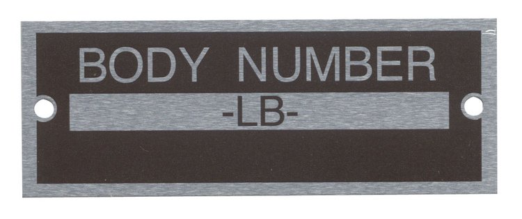 40-14002 Body Number Plate, 1933-34 Ford Car, Ford Pickup