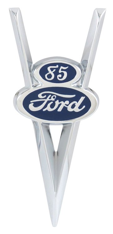 77-16606 Hood Side Emblems, 1937 Ford Pickup, Commercial