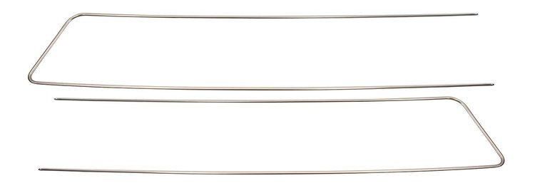 77-16722/3 Hood Side Trim, 1937 Ford Pickup, Commercial