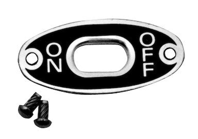 81A-11556 Ignition On/Off Switch Plate, 1938-39 Ford